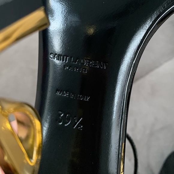 🚫⛔️SOLD⛔️🚫Saint Laurent Opyum Logo-Heel sandals - Picture 14 of 15